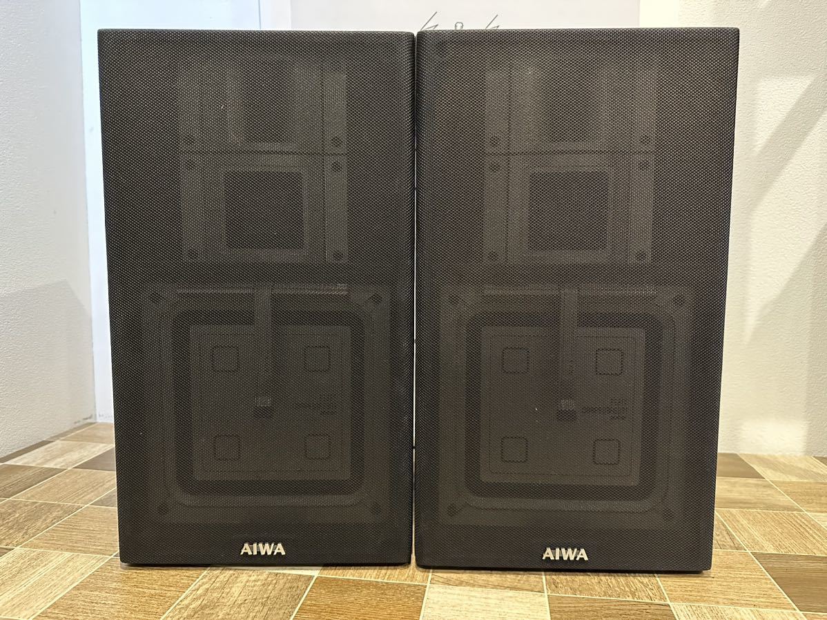 中古】スピーカー AIWA アイワ SX-E77 平面3ウェイスピーカー 希少品
