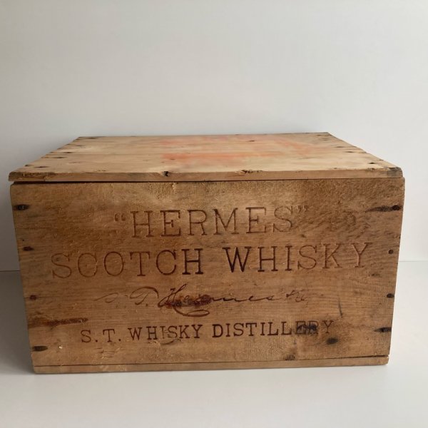 HERMES SCOTCH WHISKY 木箱 【検索】 国産第一号 ヘルメスウイスキー 