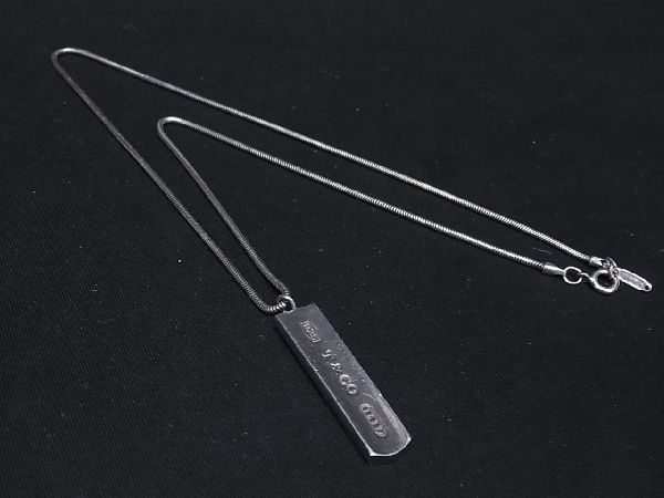1円 TIFFANY＆Co. ティファニー 1837 ナロー バー SV925 ネックレス ペンダント 首飾り アクセサリー シルバー系 a7445yk