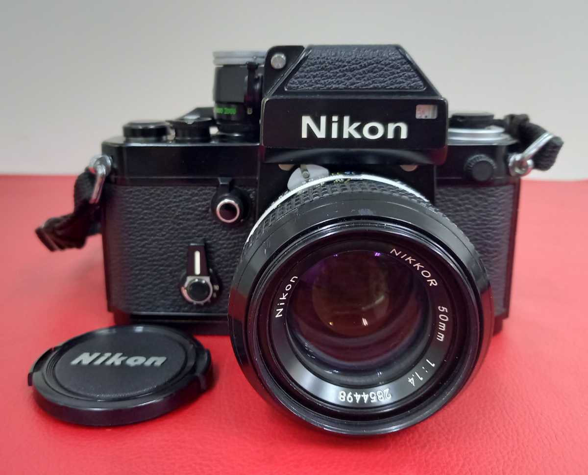 ■A Nikon F2 ボディ フォトミック DP-1 フィルム一眼レフカメラ 50mm F1.4 レンズ 動作品 シャッター、露出計OK ニコン