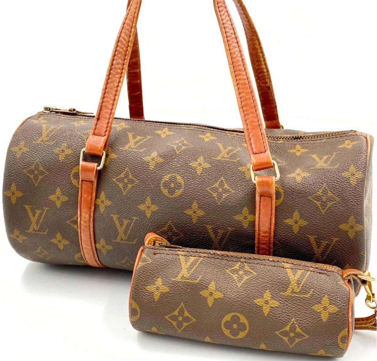 1円【親子の絆】LOUIS VUITTON ルイヴィトン LV ハンドバッグ パピヨン 