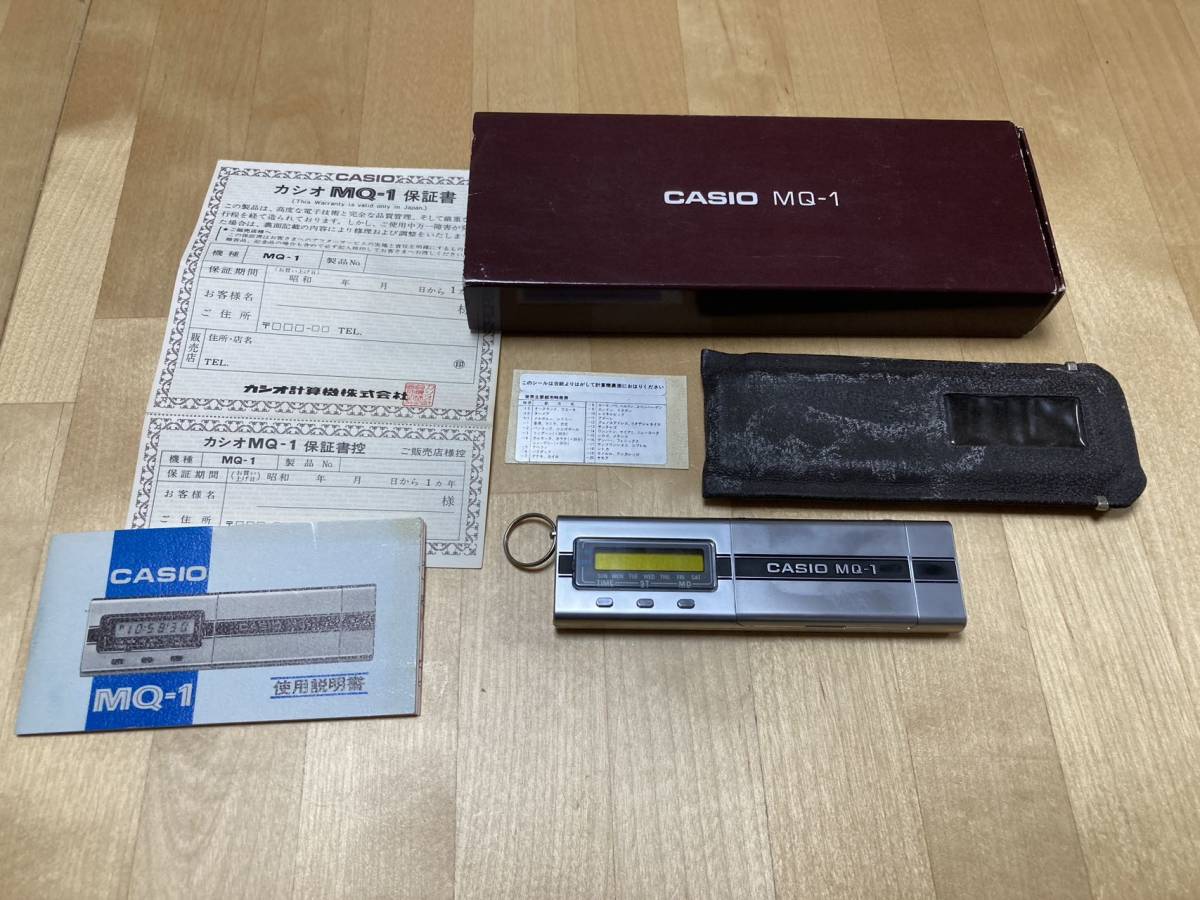 23-0017 CASIO カシオ MQ-1 ポケット電卓懐中時計　電卓計算機　動作未確認ジャンク