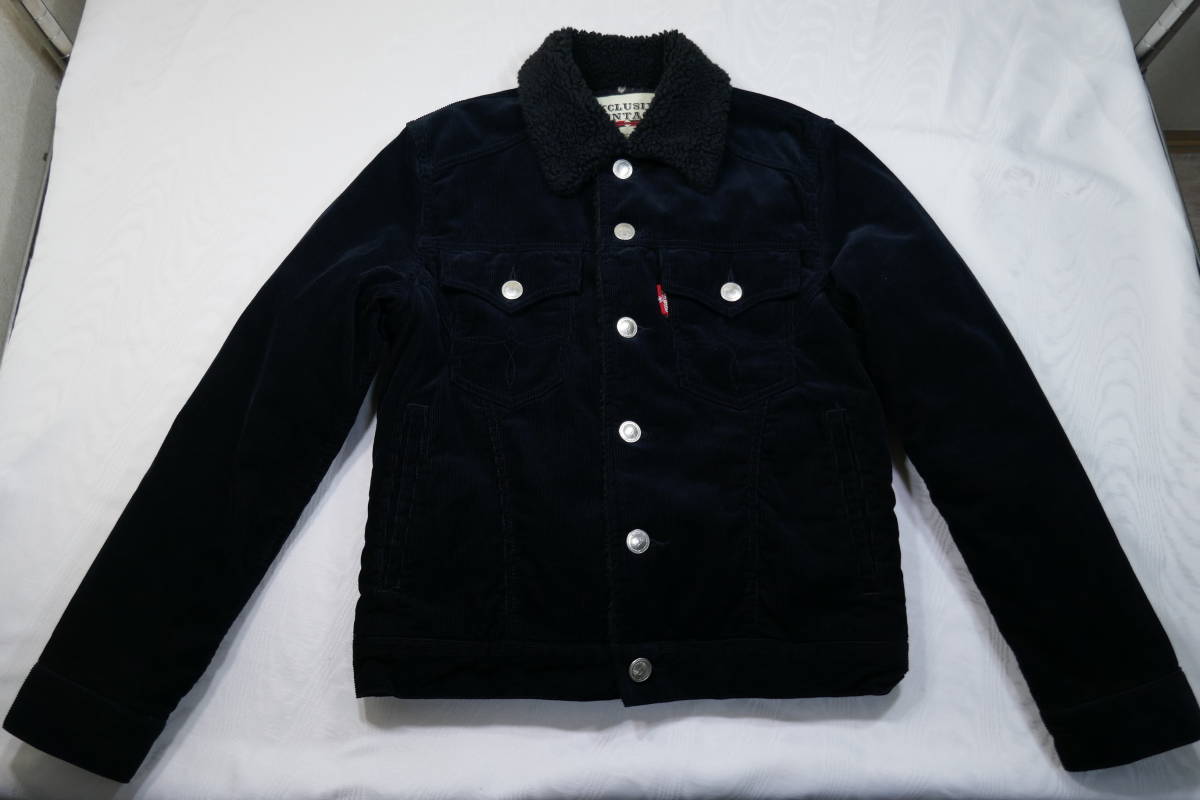 美品 エドウイン EDWIN 46288 襟裏地ボア コーデュロイジャケット 
