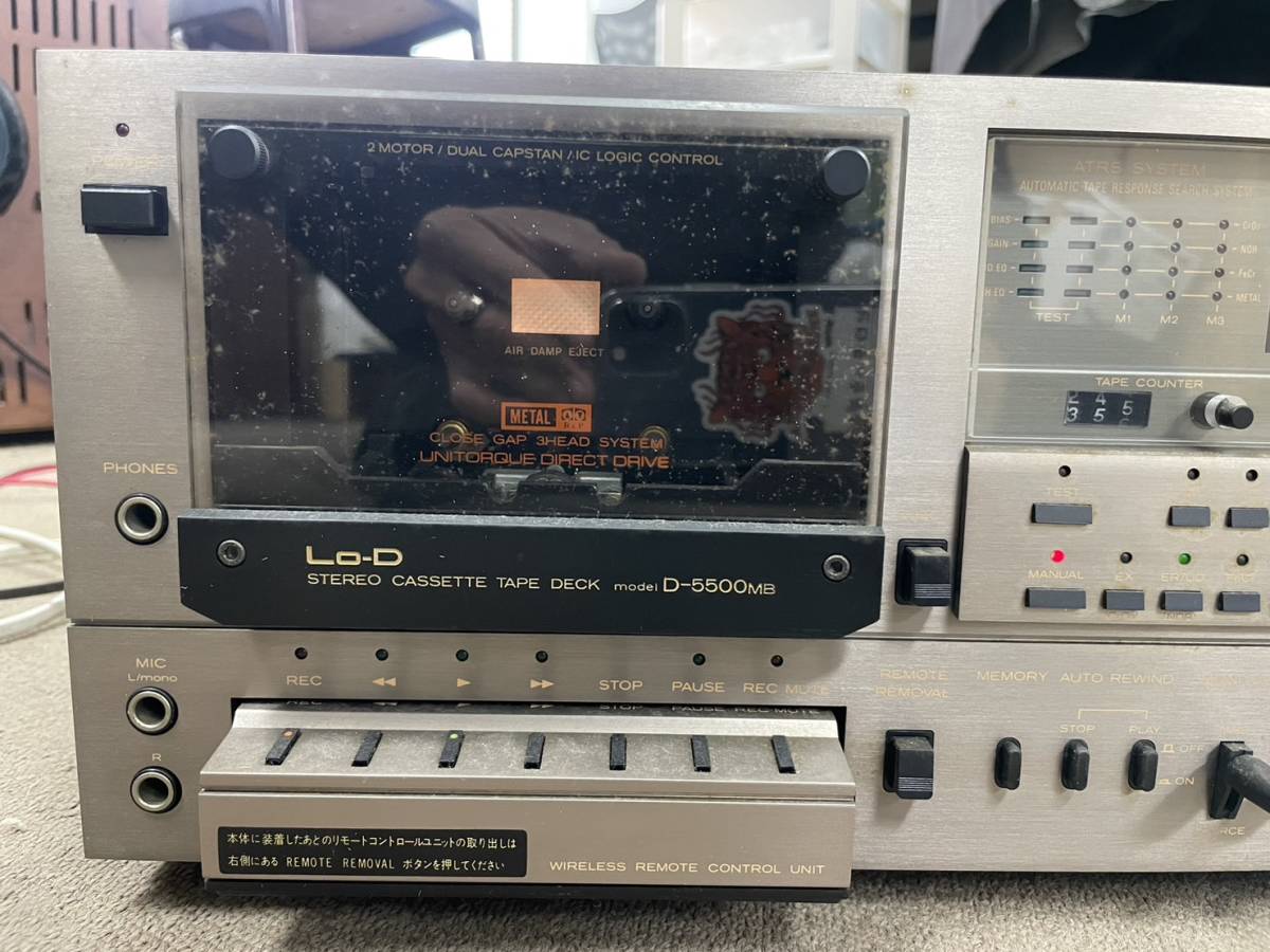 ローディ D－5500DD ジャンク Lo-D カセットデッキ D-5500M Lo