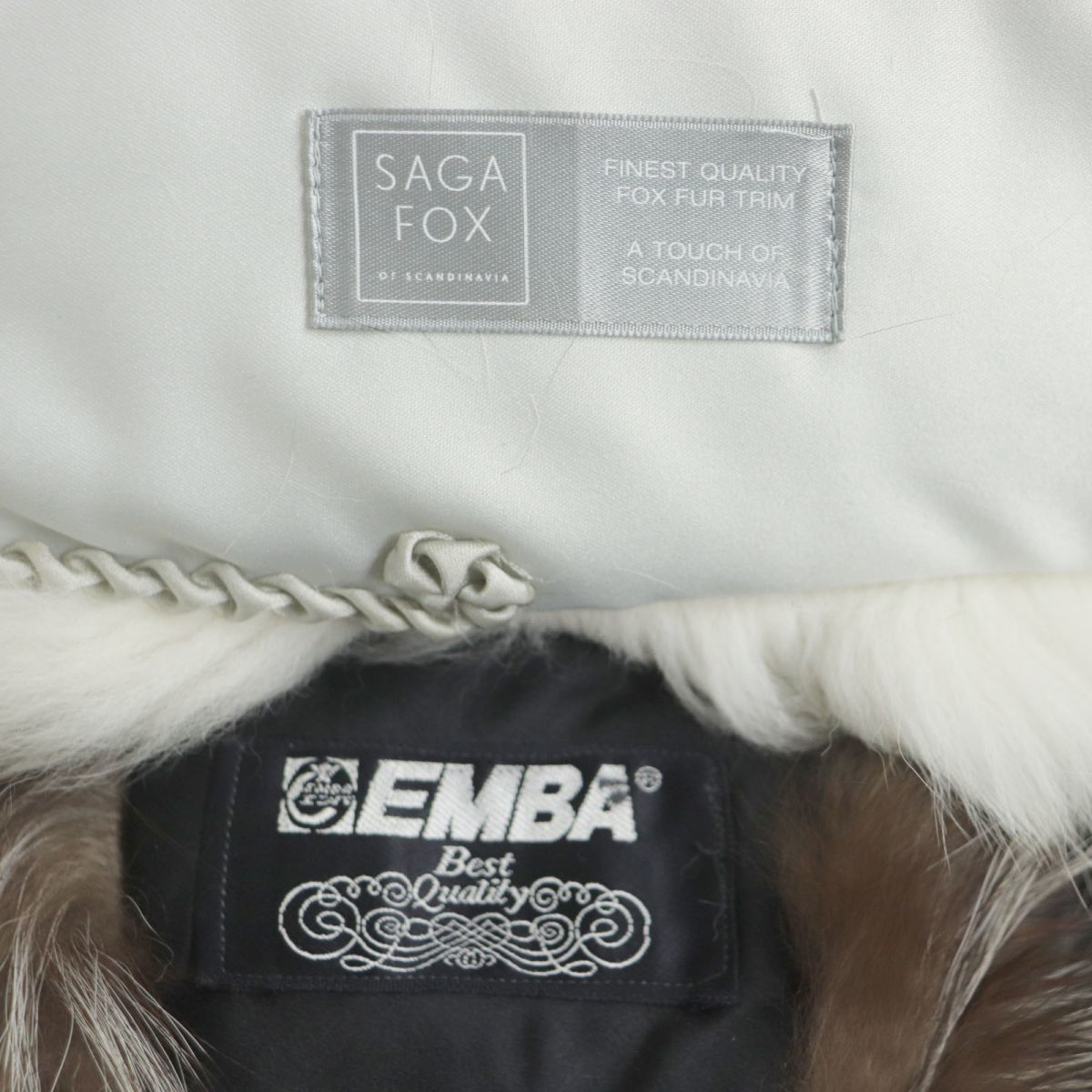 美品含む▽EMBA エンバ SAGA FOX サガフォックス 本毛皮ショール 