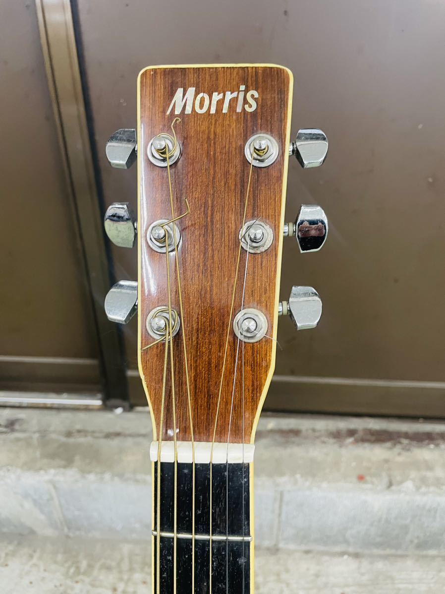 1円スタート》Morris アコースティックギター MD-507N ソフトケース 
