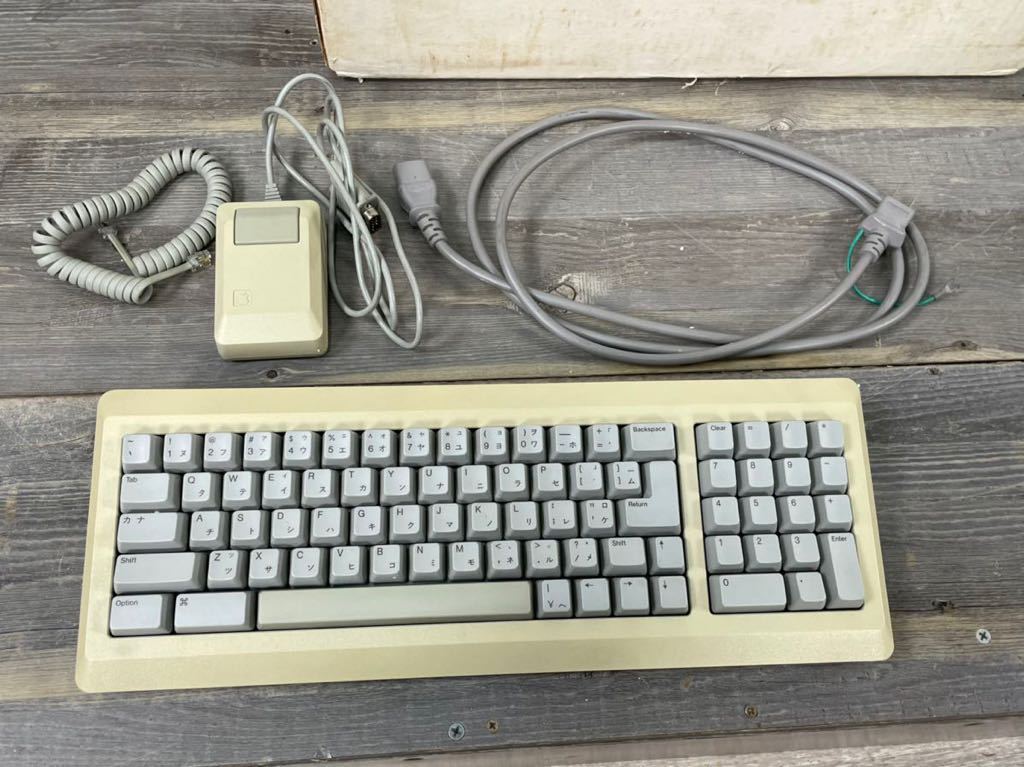 Apple Apple Macintosh Plus M0001A キーボード マウス 外付HDD 起動 