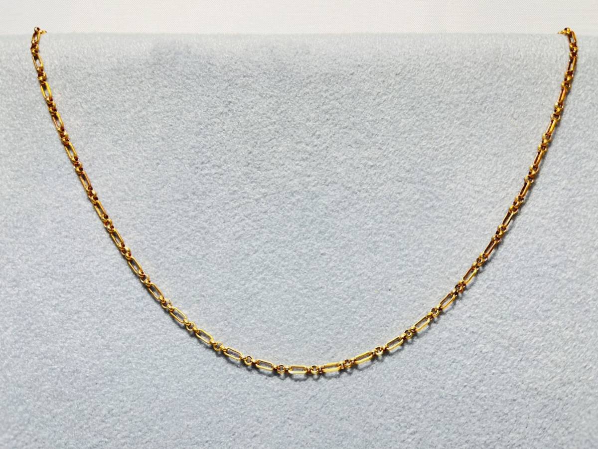 [230124-3T]【現状品】≪貴金属/アクセサリー≫K18/18金/750/ホールマーク有/ネックレス/4.91g