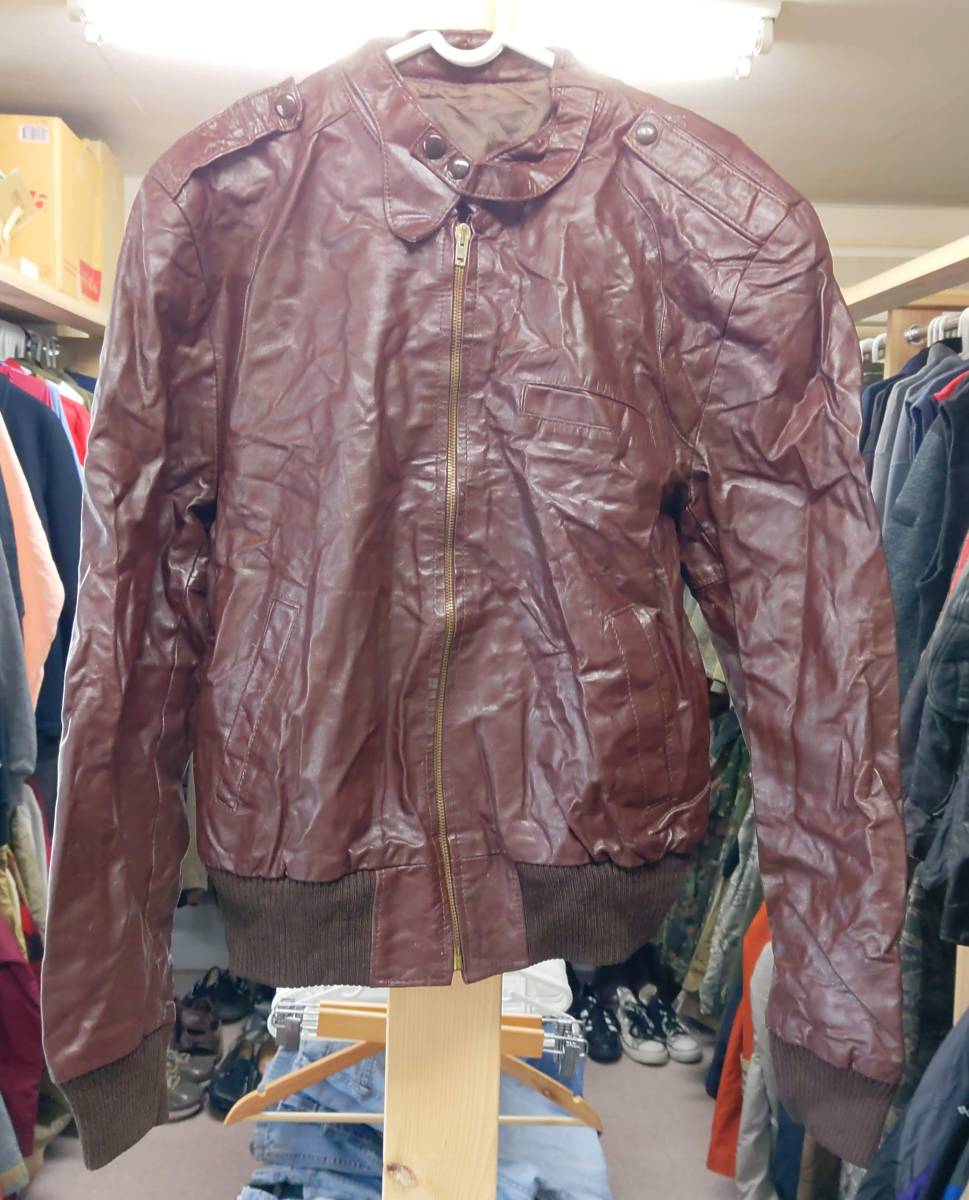 アルゼンチン製 SEARS シアーズ 70's 本革 シングルライダース アルゼンチン製 SEARS シアーズ 70's 本革 シングルライダース