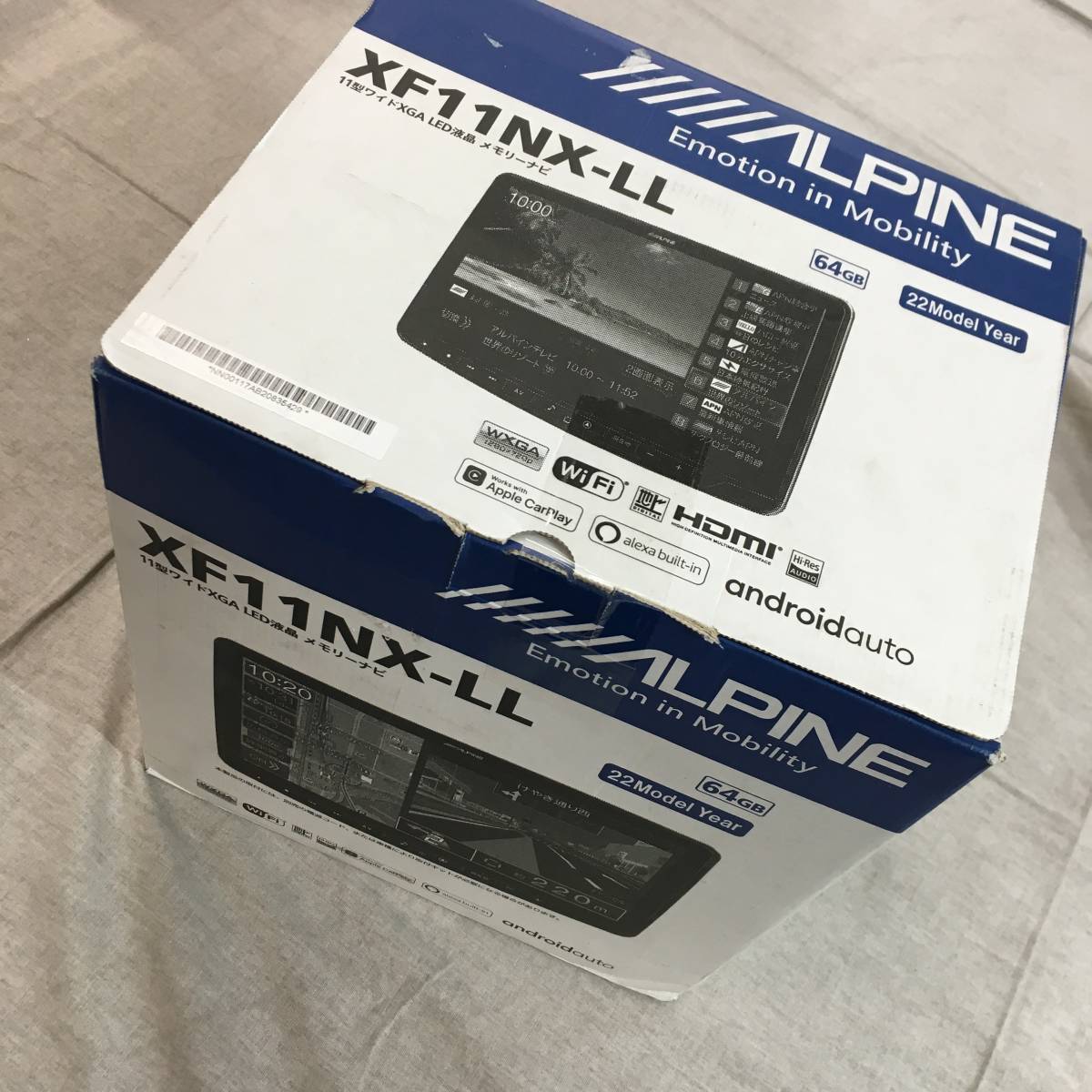 【中古】ALPINE カーナビ XF11NX 現状品 アルパイン 大画面カーナビ フローティングBIG X 11型 XF11NX
