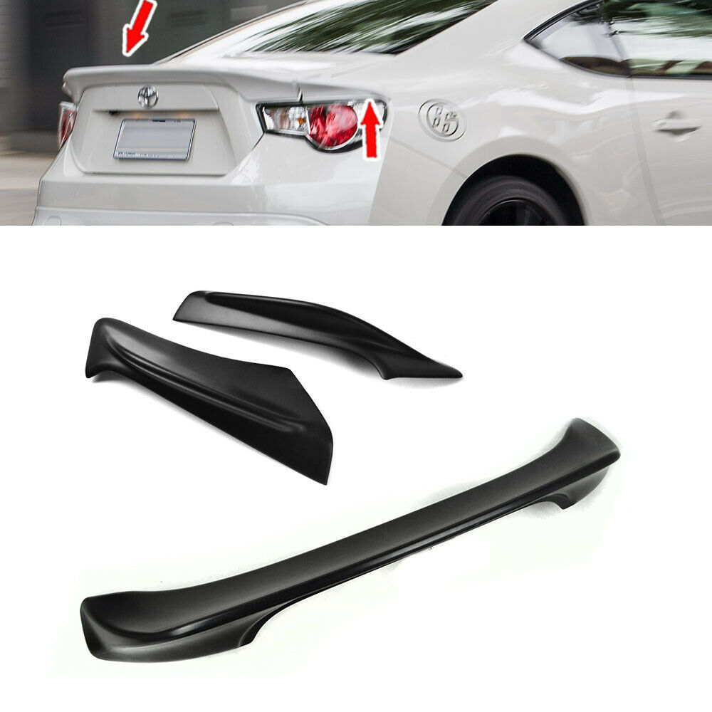 素地セット トヨタ 86 ZN6 スバル BRZ サイオン FR-S リアトランクスポイラー+リヤサイドスポイラー