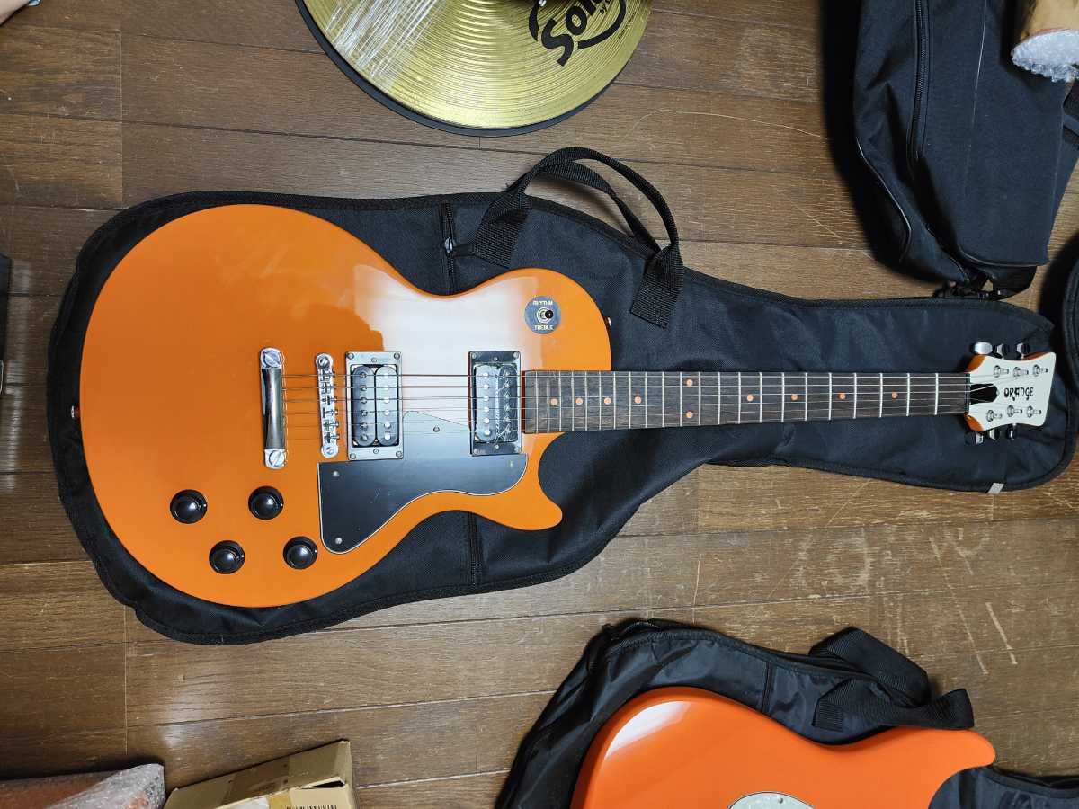 訳アリ格安スタート】orange社 オレンジ レスポール 外観は極美品 電装系