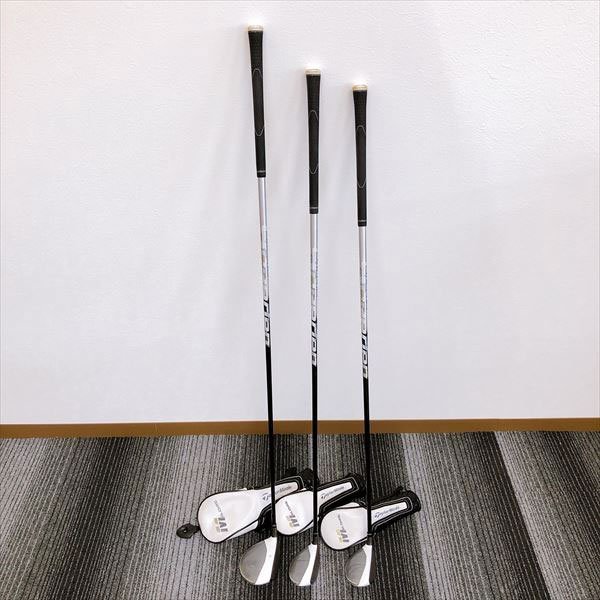 742*テーラーメイド Mグローレ 3W15°/5U23°/3U19° 3本セット FLEX S ヘッドカバー付き SPEEDER EVOLUTION TaylorMade MGLOIRE