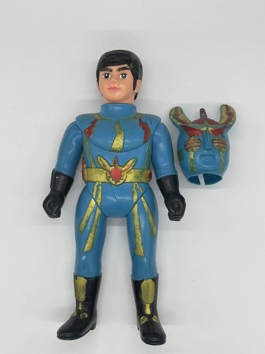 ポピー☆イナズマン☆面取り☆面取れ☆ソフビ☆フィギュア☆昭和レトロ  