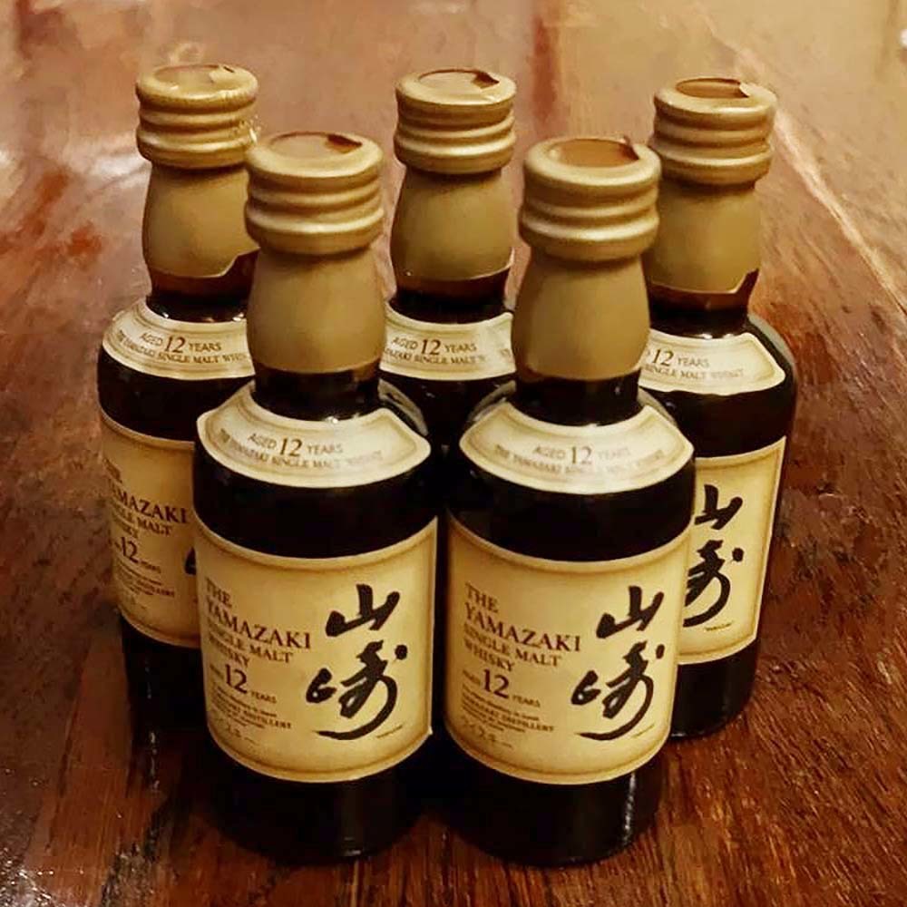 サントリー山崎12年 ミニボトル 5本