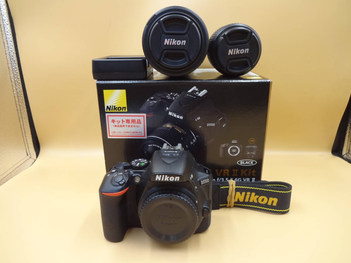 ☆美品・NiKon・D5500・ダブルズームキット・black☆ D5500 Nikon 