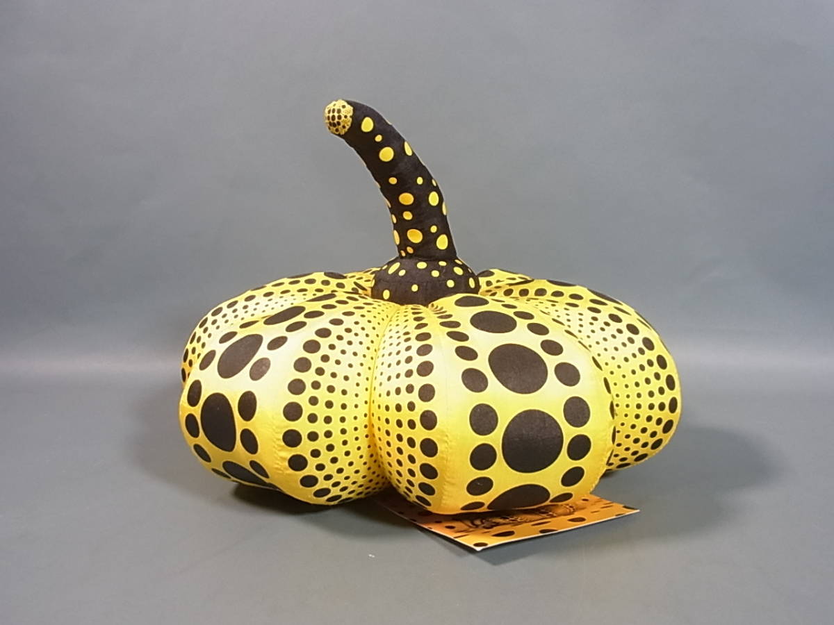 希少 未使用】草間彌生 ソフトスカルプチャー Pumpkin L イエロー 草間