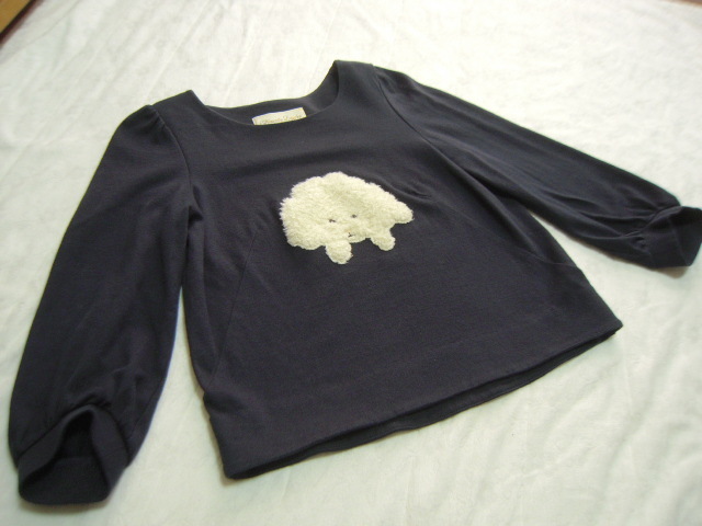 フランシュリッペfranche lippee blackポップコーントレーナーM