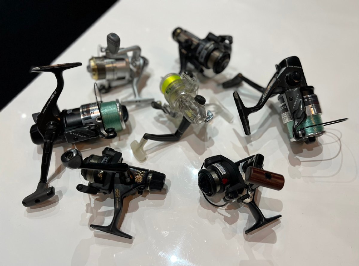 リールまとめて7個 SKELETON SP7000 ダイワ SS-1000Z ×2 REGAL-X 1500C Today GT-X CARBO SPIN GS-800RD シマノ トゥモロー GT-R 500 釣具