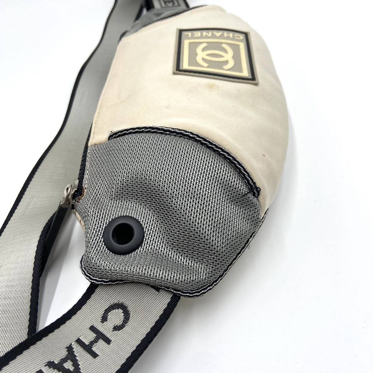 1円〜 CHANEL シャネル スポーツライン ココマーク ボディバッグ