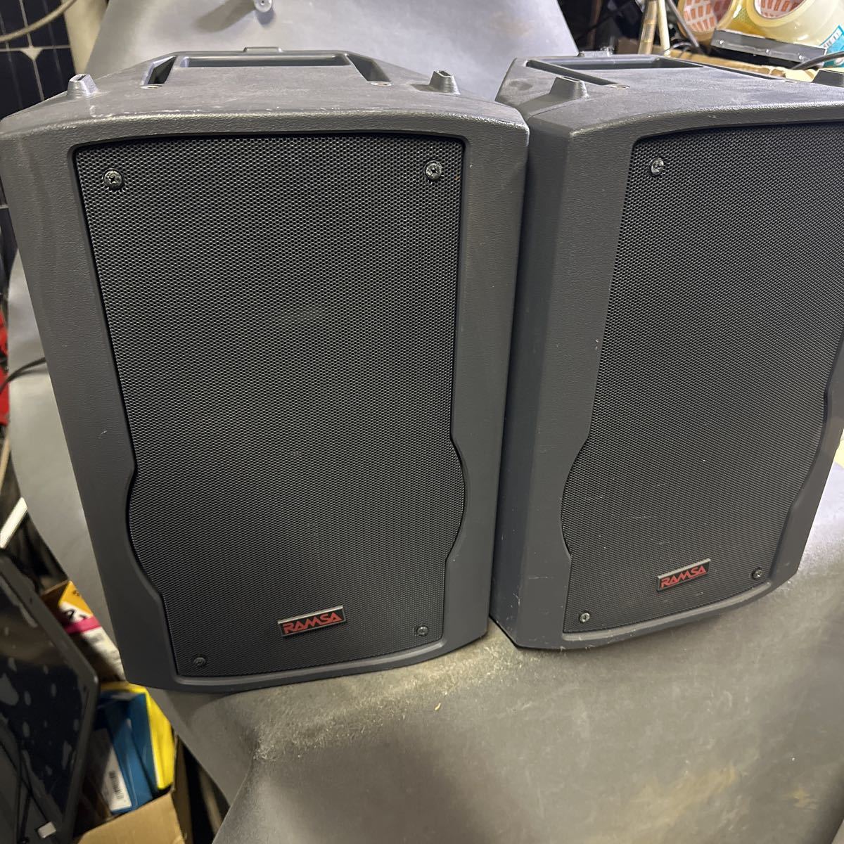 動作品 ブラケット付□Panasonic Panasonic RAMSA WS-AT80 ペア 動作品 ブラケット付□Panasonic Panasonic RAMSA WS-AT80 ペア