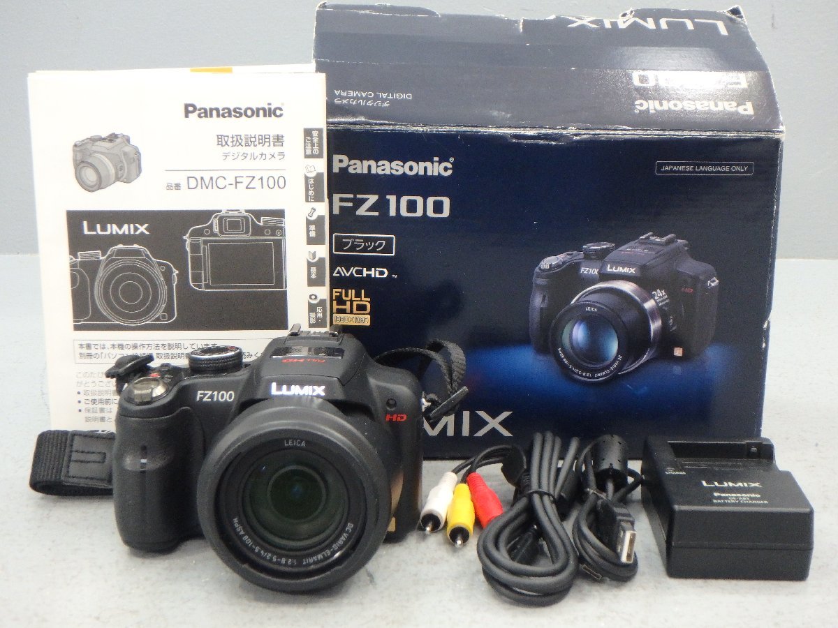 △ジャンク Panasonic DMC-FZ100 デジタルカメラ ブラック 