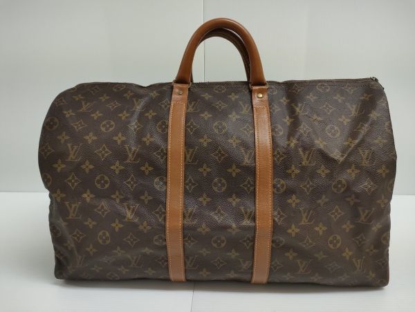 【1円～】LOUIS VUITTON ルイヴィトン モノグラム キーポル50 M41426 USA アメリカ製 ボストンバッグ 旅行かばん 手持ち[27]