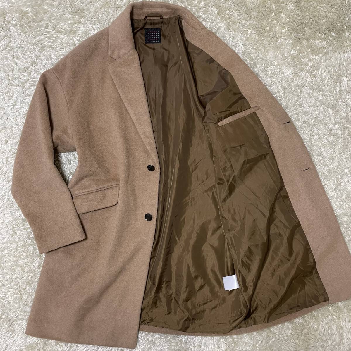 美品✨バーバリーロンドン ステンカラーコート　比翼 ロングノバチェック ベージュ BURBERRY LONDON バーバリー ロンドン ステンカラー コート ノバ