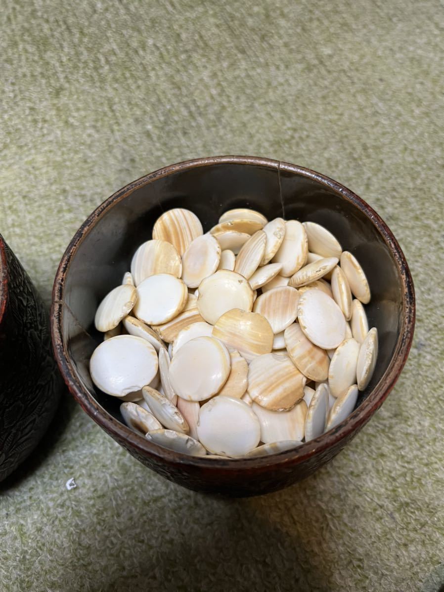 囲碁欅碁笥 本蛤碁石、那智黒石 11.4ミリ 碁笥 欅特大 懐志作