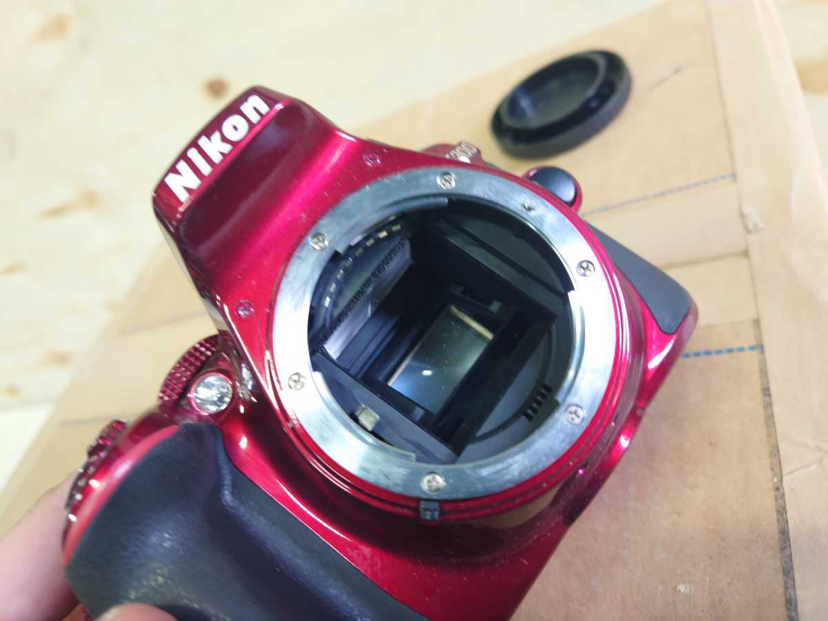 Nikon ニコン D5300 ボディ 赤 ジャンク D5300 ニコン ボディ 撮影でき