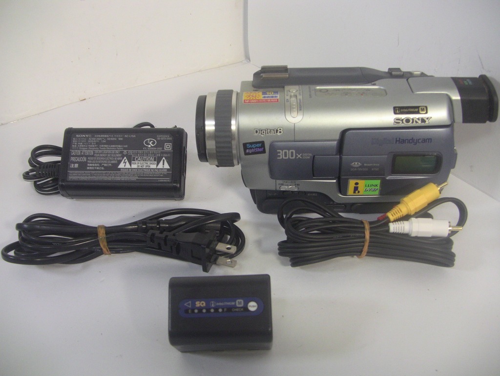 動作確認済み】8mmテープ再生できます！SONY Digital8ビデオカメラ DCR