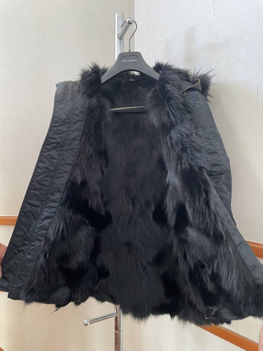 最強モデル wjk 総裏フォックスファー　ダブルジェイケイ リアルファー N-3B ファー脱着 黒