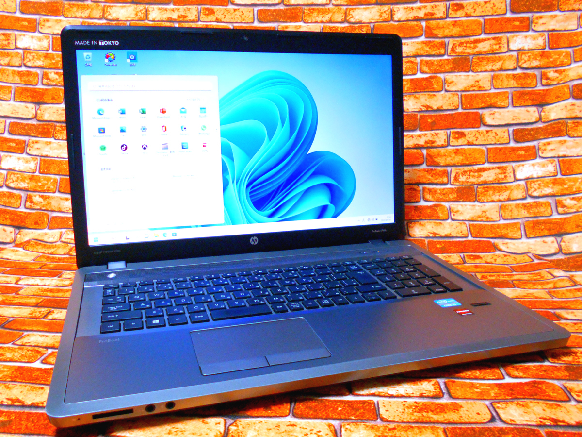 ☆新品 SSD★ Intel Core i5 3210M 17.3型 Word Excel メモリ 4GB カメラ 無線 日立LG マルチ テンキー Microsoft Office HP ProBook 4740s