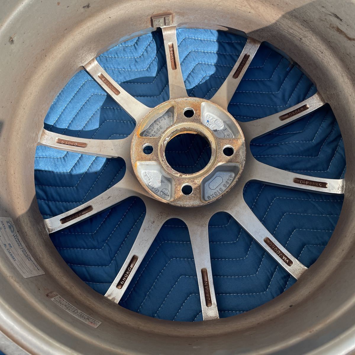 ○927○ ホイール 3本 YOKOHAMA ORIGINAL WHEEL DESIGN PCD98 K.OISHI
