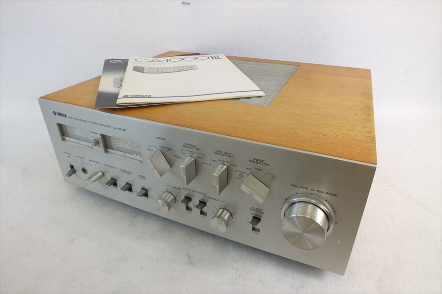 ◆ YAMAHA ヤマハ CA-1000III アンプ 取扱説明書有り 現状品 中古 230109J4345