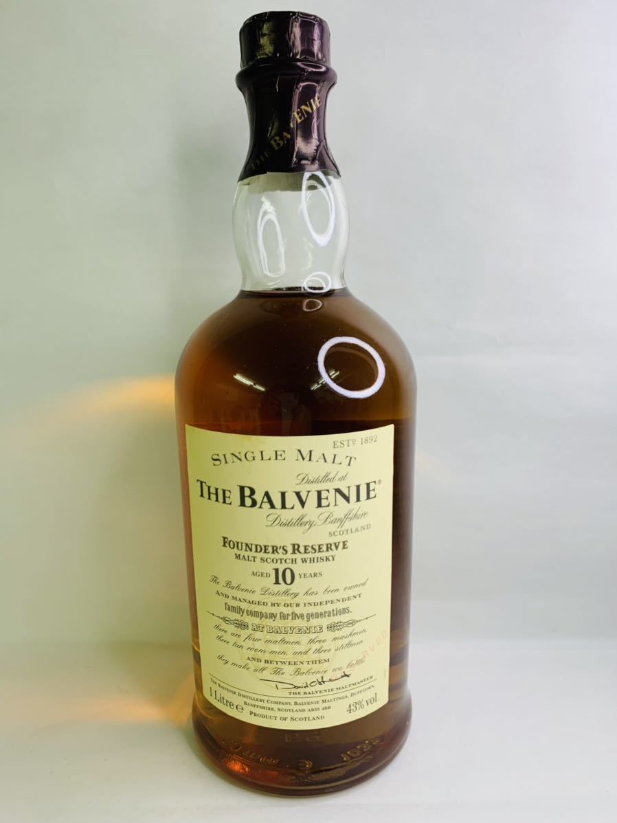 希少 終売 バルヴェニー ファウンダーズリザーブ 10年 70cl 43% 飲料・酒