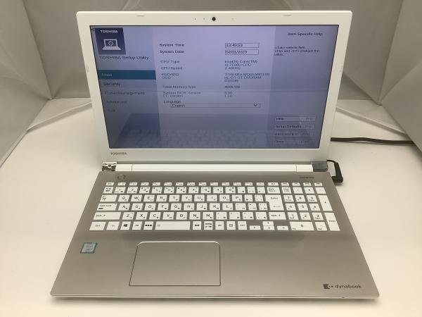 ジャンク!TOSHIBA TX/5GG○Core i3 7100U 2.4G 4G 1T