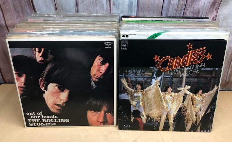 230130SK360438 レコード 大量 まとめ売り 邦楽 洋楽 キャンディーズ さだまさし KISS THE ROLLING STONES Queen 他