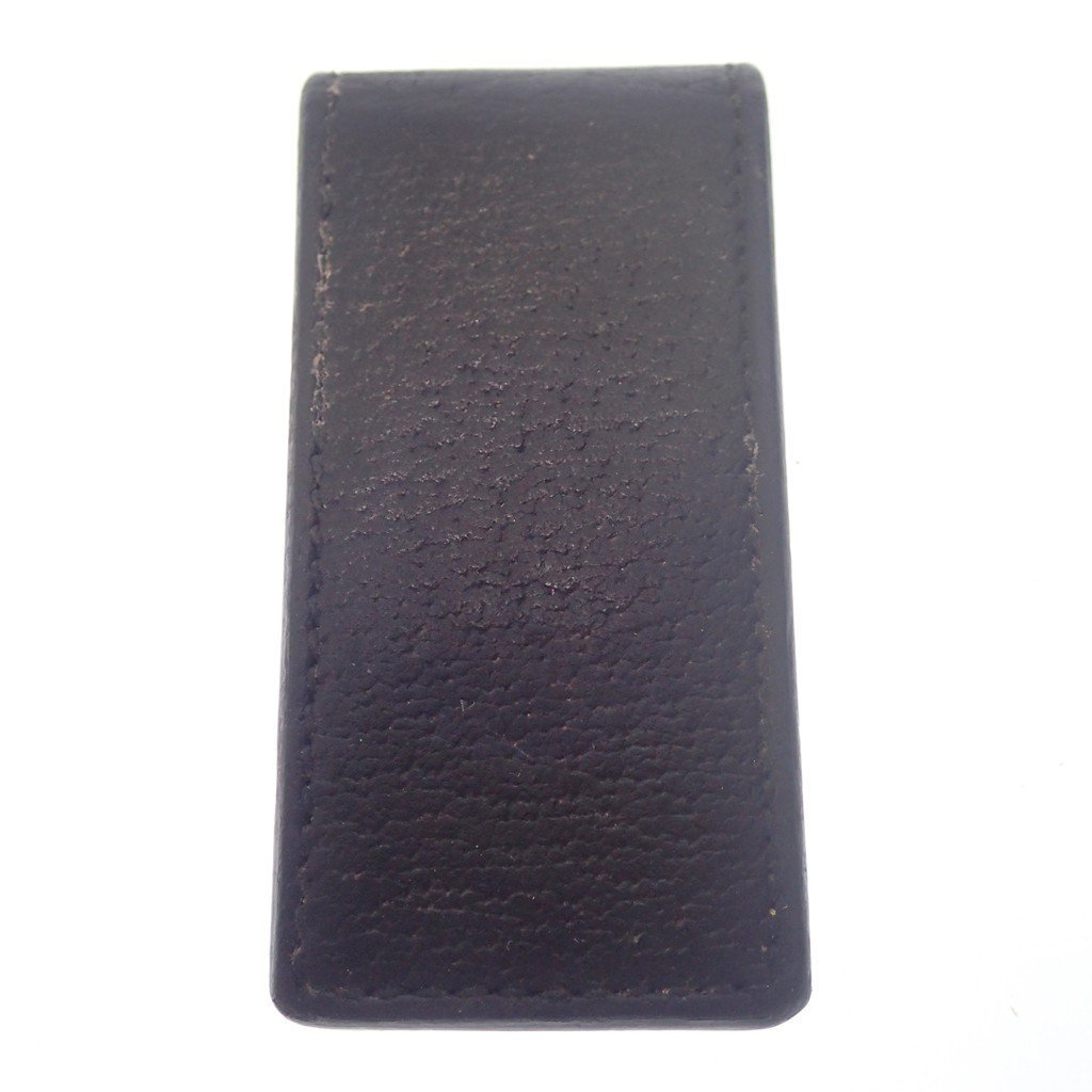 中古◇グッチ アニマリエ レザー マネークリップ ビー 黒 GUCCI【AFI11】