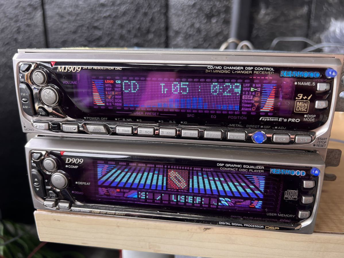 KENWOOD MJ909+D909 セット CD MD プレイヤー MDチェンジャー