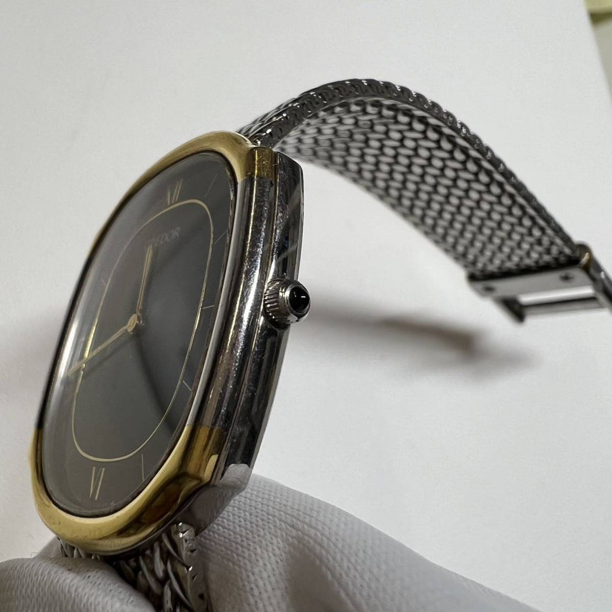 1円スタート//SEIKO CREDOR クレドール 18Kベゼル 7770-5141 Quartz 