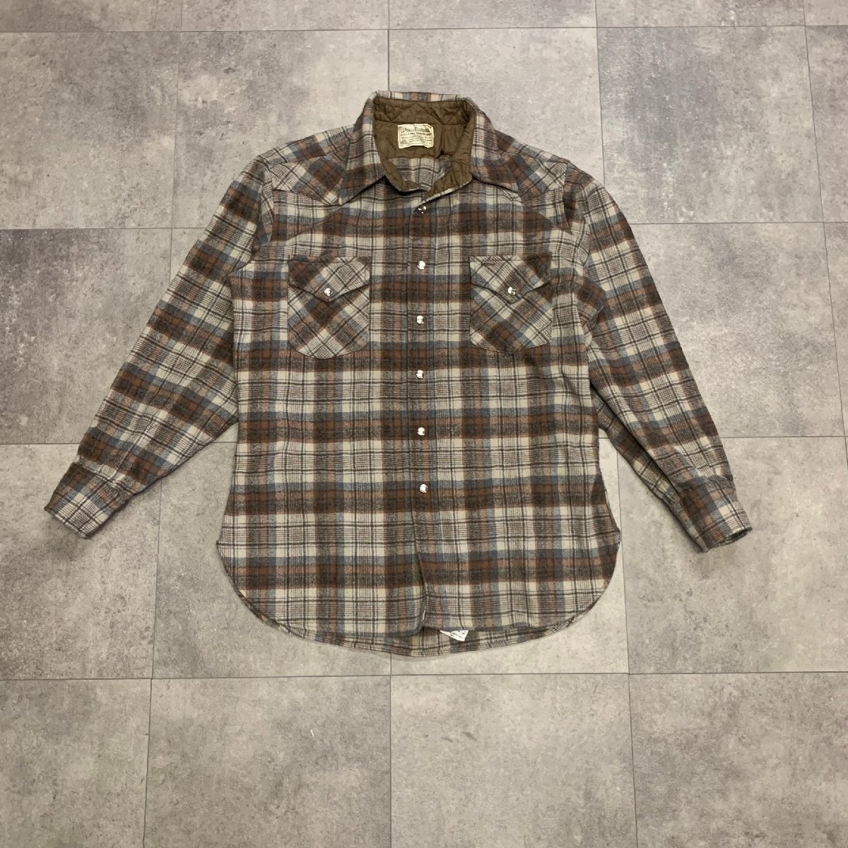 80s PENDLETON ペンドルトン ウエスタンシャツ ウールシャツ 