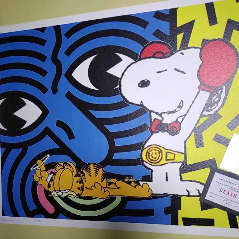DEATH NYC 世界限定100枚 アートポスター SNOOPY スヌーピー PEANUTS