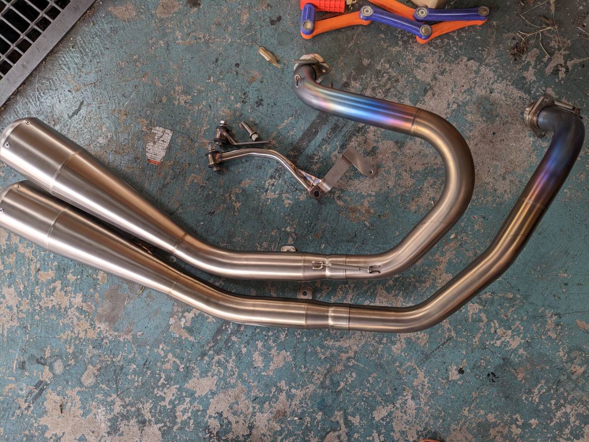 XL883 スポーツスター XL1200 チタン 2in1 トランプ EVO 〜03 チタン 