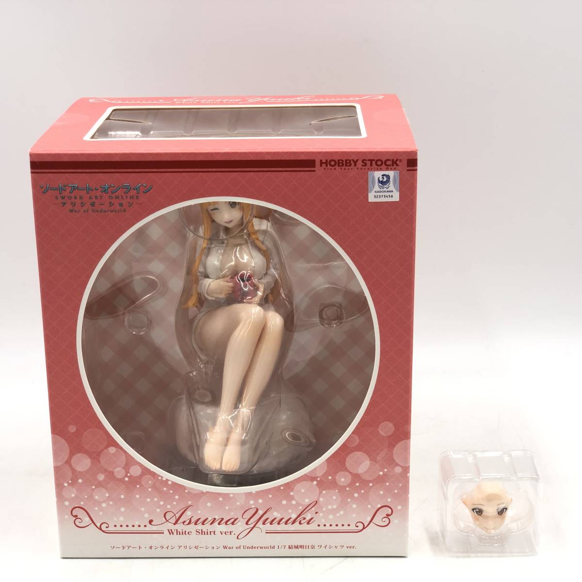 玩K47 フィギュア 1/7 ソードアート・オンライン アリシゼーション 結城明日奈 ワイシャツ Ver.+ホビーストック購入特典 顔パーツ セット 