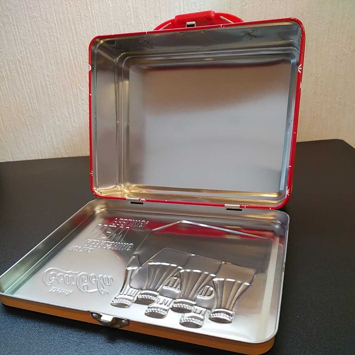 コカコーラ ブリキ缶ケース 小物入れ バッグ型缶ケース 小物収納等 未 