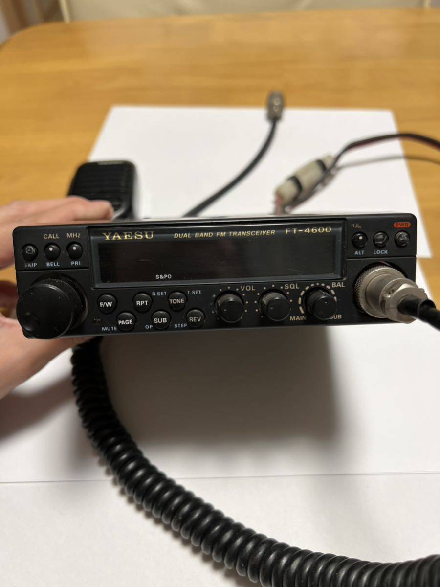 無線機 YAESU ヤエス DUAL BAND FM TRANSCEIVER FT-4600 動作未確認