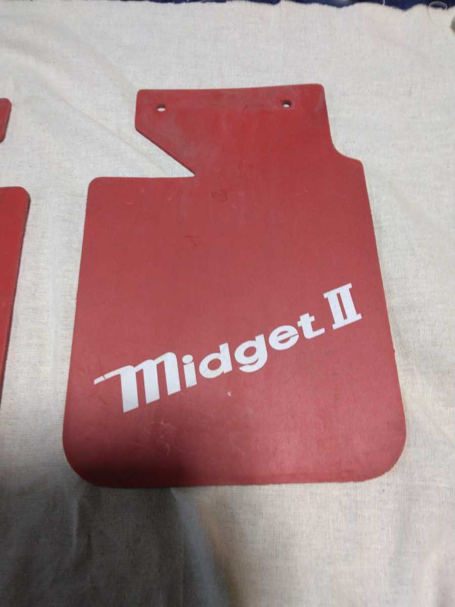 ダイハツ ミゼットII 純正 マッドフラップ リア レッド ミゼットⅡ リアマッドフラップ 左右セット 純正？ 泥よけ K100(リア