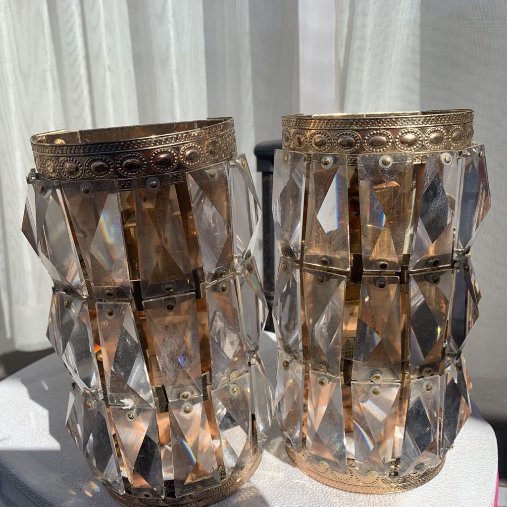 壁掛けシャンデリア2個セットレトロ 観光バス