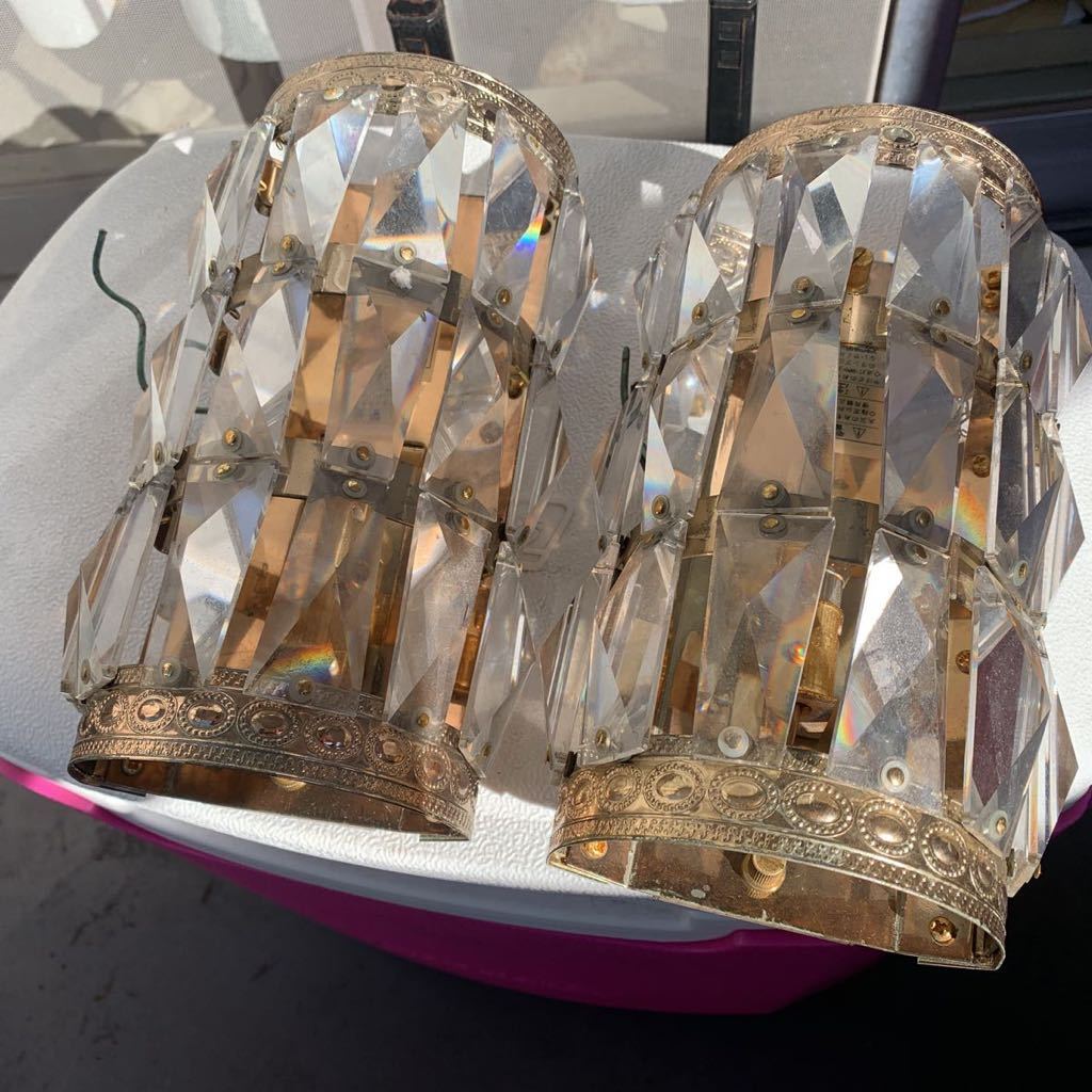 壁掛けシャンデリア2個セットレトロ 観光バス